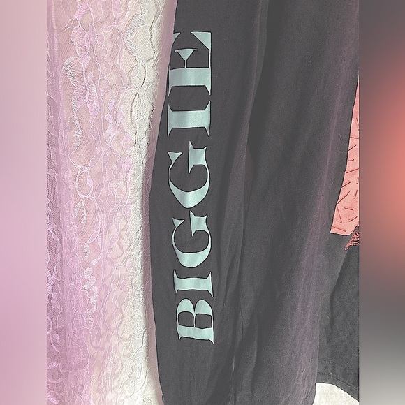 The Notorious B.I.G Biggie Smalls Long Sleeve Black Shirt - Picture 3 of 6
